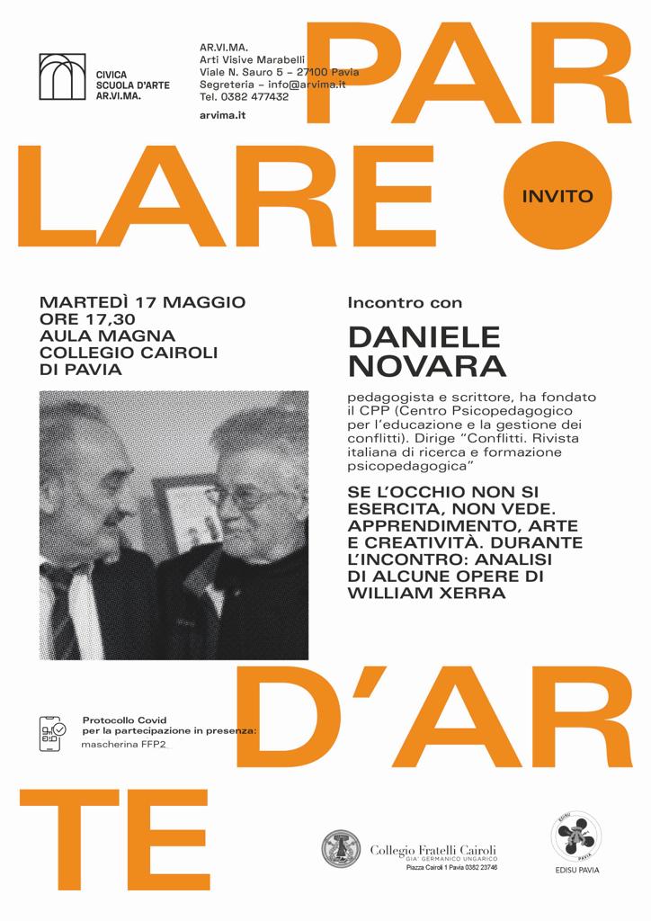 Parlare d'arte Daniele Novara a Pavia